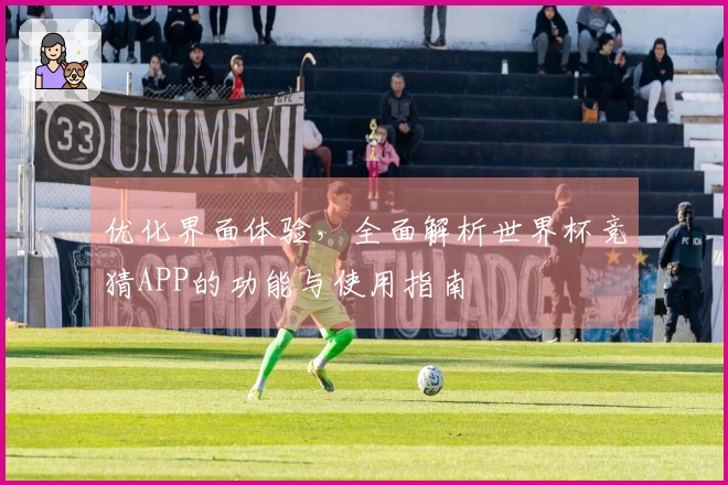 优化界面体验，全面解析世界杯竞猜APP的功能与使用指南